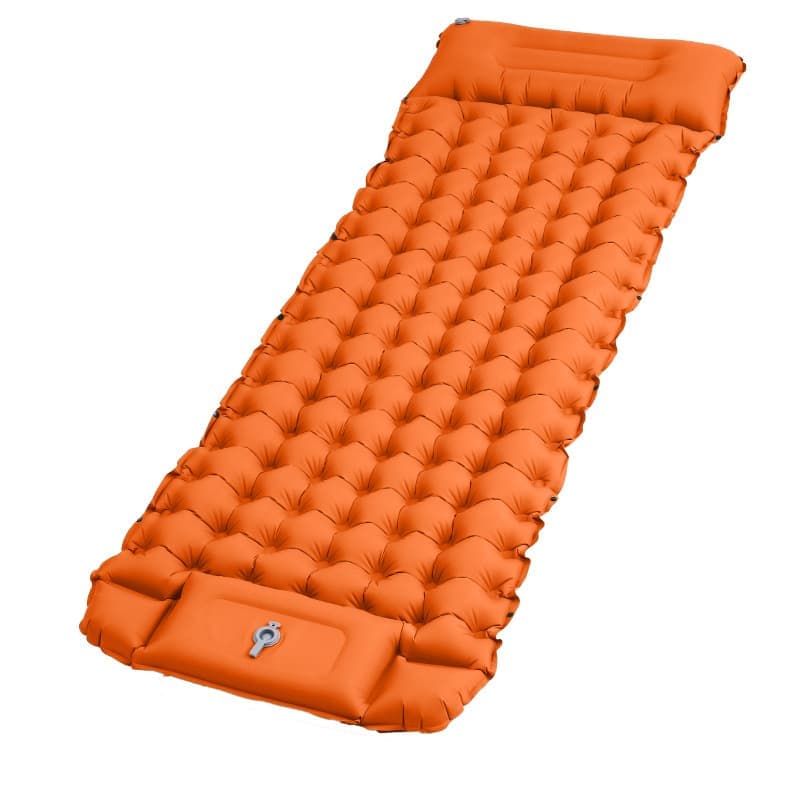 Louise Self Inflating Camping Mattress, Single 10cm, Orange