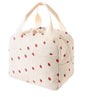 Merimbula corduroy insulated lunch bag cooler with front pocket and double zipper