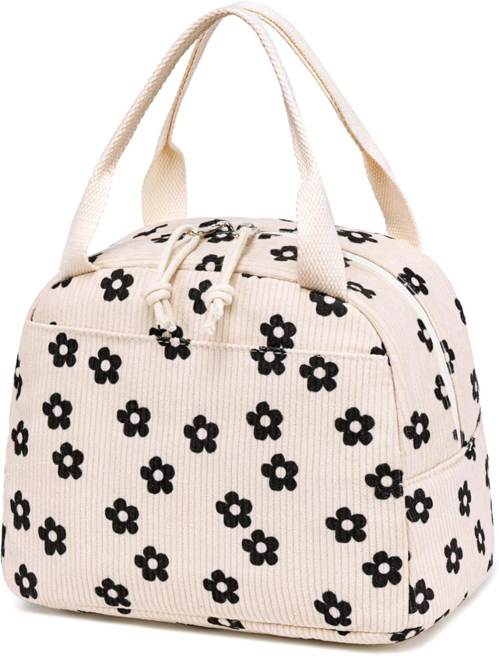 Goalen Insulated Corduroy Lunch Bag, 26cm