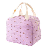 Corduroy insulated lunch bag for office lunches and weekend picnics