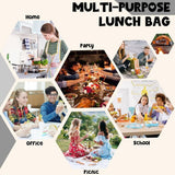 Goalen Insulated Corduroy Lunch Bag, 26cm