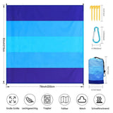 Braithwaite Waterproof Sandproof Beach Blanket, Extra Large 210x200cm