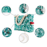 Belves Beach Bag, Large Canvas Tote