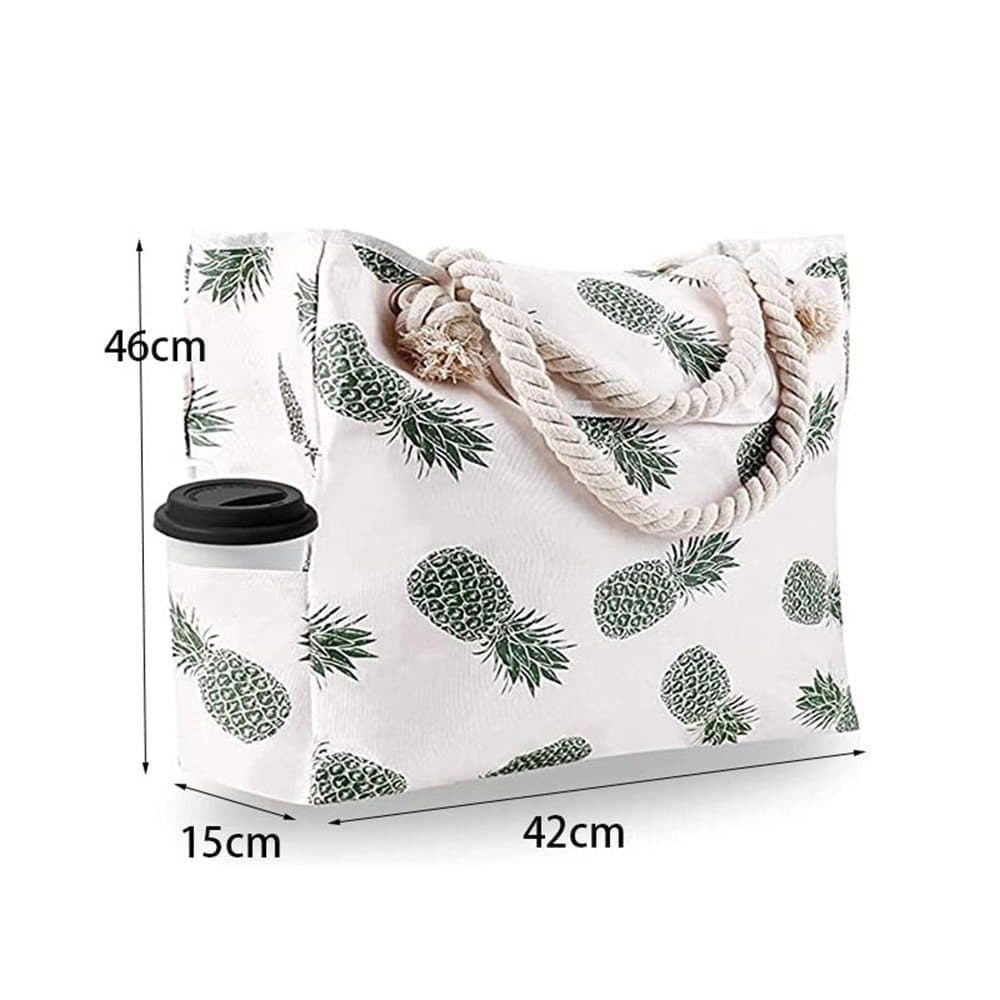 Belves Beach Bag, Large Canvas Tote