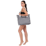Belves Beach Bag, Large Canvas Tote