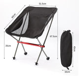 Yulara Padded Folding Camp Chair, Black