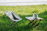 Yulara Padded Folding Camp Chair, Black