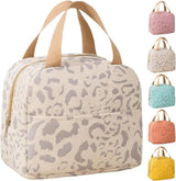 White foldable insulated lunch bag for work and travel