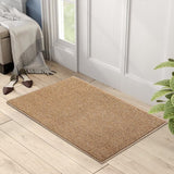Brown faux jute door mat 60 x 90cm