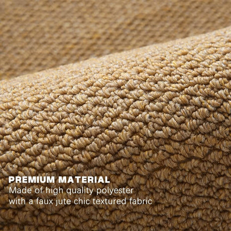 Brown faux jute door mat 60 x 90cm - view 4