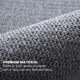 Grey faux jute non-slip door mat with raised dirt-trapping pattern, 60 x 90 cm