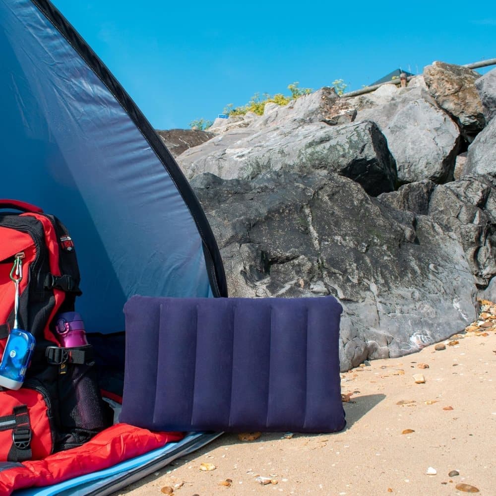 Cirrus Inflatable Camping Pillow, Purple 47x30cm