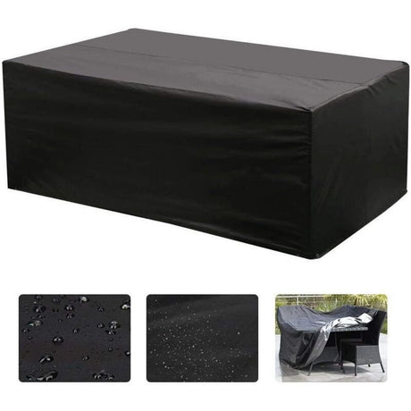 Rectangular Table Cover Oxford 210D Black 150 x 130 x 90cm