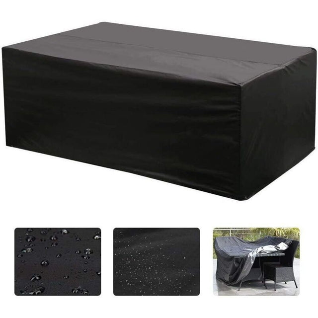 Rectangular Table Cover Oxford 210D Black 150 x 130 x 90cm