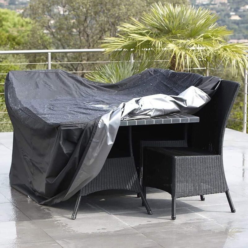 Rectangular Table Cover Oxford 210D Black 150 x 130 x 90cm