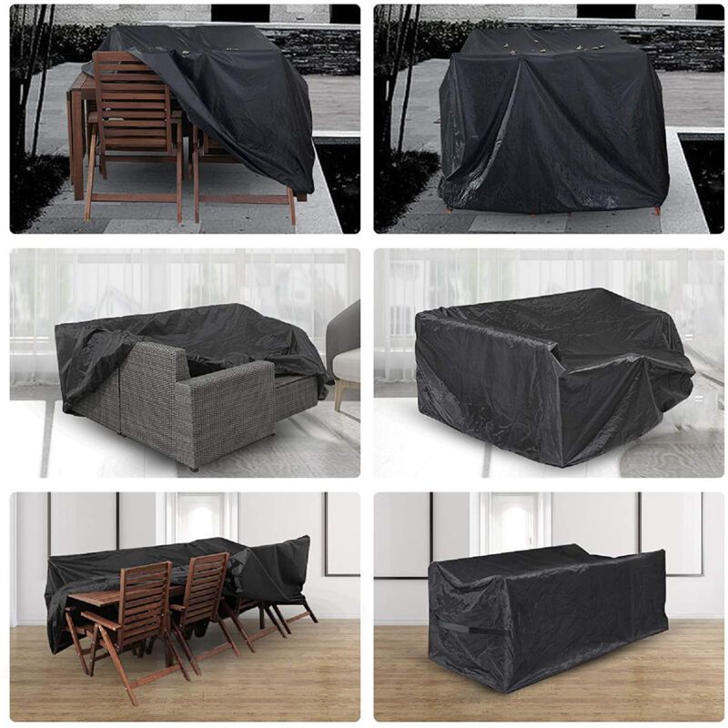 Rectangular Table Cover Oxford 210D Black 150 x 130 x 90cm