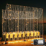 Alberobello Curtain Fairy Lights, 600 LED, Warm White, 6 x 3m