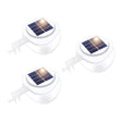 Solar Rechargeable Wall Light Set White 3 Piece