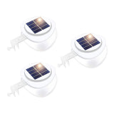 Solar Rechargeable Wall Light Set White 3 Piece