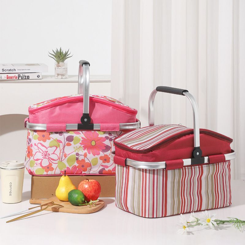 Bergerac Insulated Picnic Basket, 27L Foldable