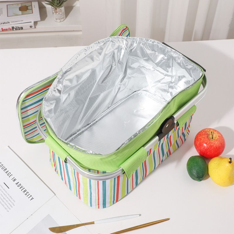 Bergerac Insulated Picnic Basket, 27L Foldable