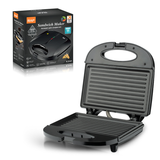 Contact grill closed showing hinged lid and compact benchtop design