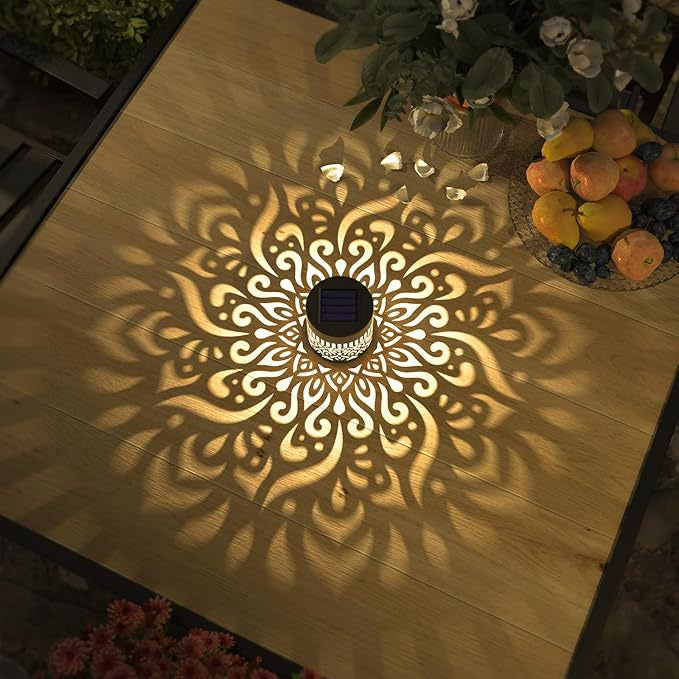 Solar Wall Light Warm White Decorative Outdoor
