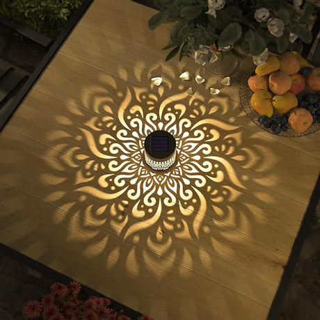 Solar Wall Light Warm White Decorative Outdoor