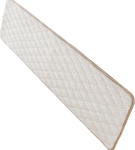 Beige Non Slip Plush Bench Cushion Pad