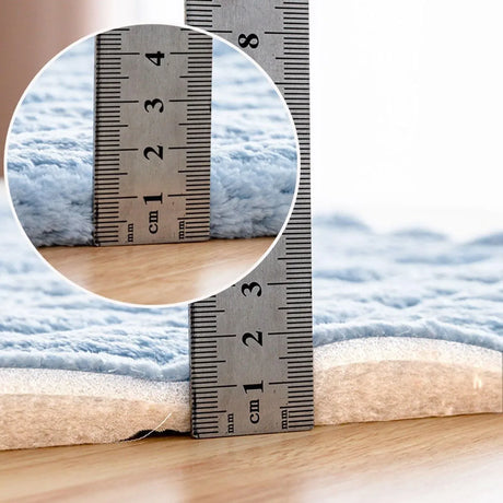 Beige Non Slip Plush Bench Cushion Pad