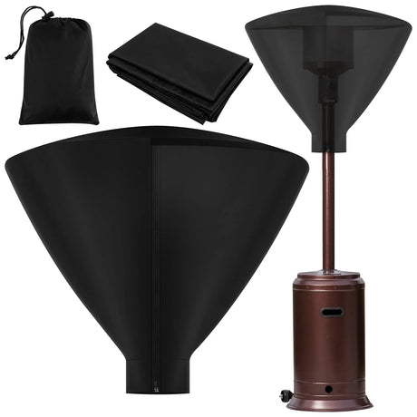 Patio Heater Head Cover Oxford 420D Black 34 Inch