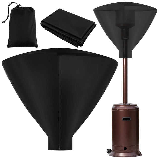 Patio Heater Head Cover Oxford 420D Black 34 Inch