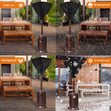 Patio Heater Head Cover Oxford 420D Black 34 Inch