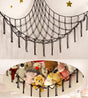 Toy storage hammock net for soft toys in black