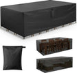 Patio Furniture Set Cover Black 242 x 160 x 100cm