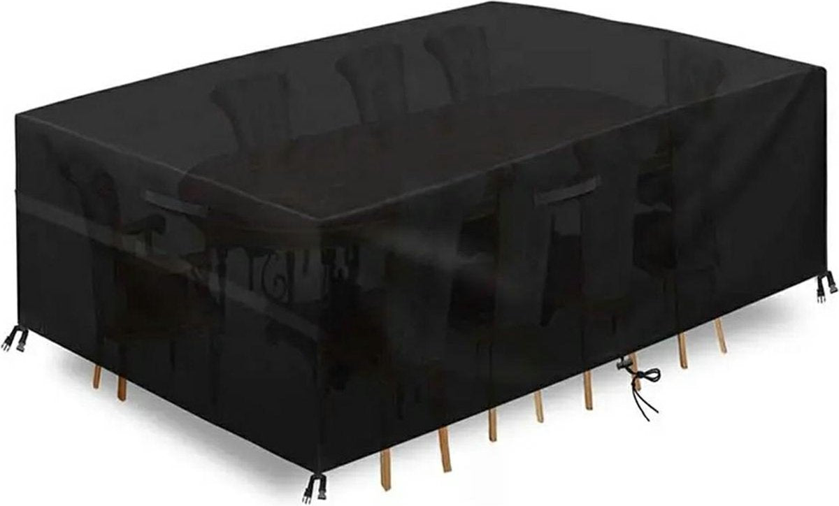 Patio Furniture Set Cover Black 242 x 160 x 100cm