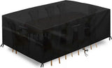 Patio Furniture Set Cover Black 242 x 160 x 100cm