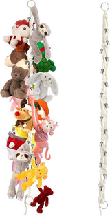 Hanging plush toy storage chains with 20 clips
