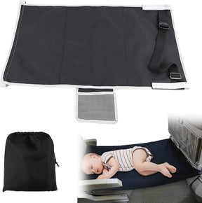 Toddler Travel Airplane Bed and Footrest, Black
