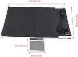 Toddler Travel Airplane Bed and Footrest, Black