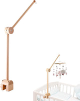 Natural beech wood baby mobile holder
