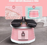 Portable 3 in 1 kids potty, folded flat