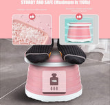 Toddler travel potty opened for use