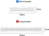 Baby crib bumper set in white breathable mesh