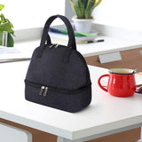 Wallagoot Insulated Lunch Bag, Double Compartment, Foldable