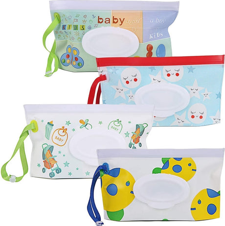 Refillable baby wipes holder case