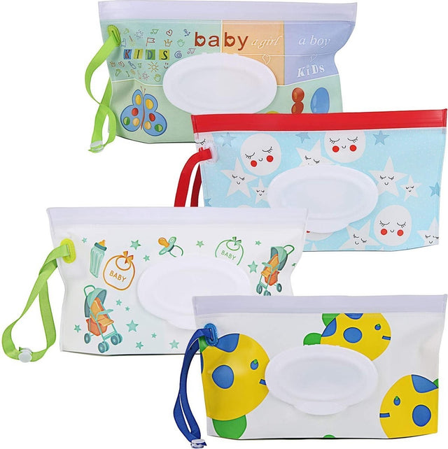 Refillable baby wipes holder case