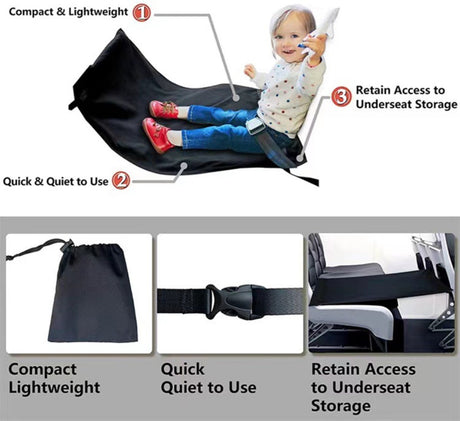 Toddler Airplane Footrest Hammock