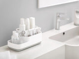 Nora Toothbrush Holder, 7 Compartments, Freestanding, White