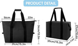 Kianinny Foldable Insulated Cooler Bag, 20L, Black